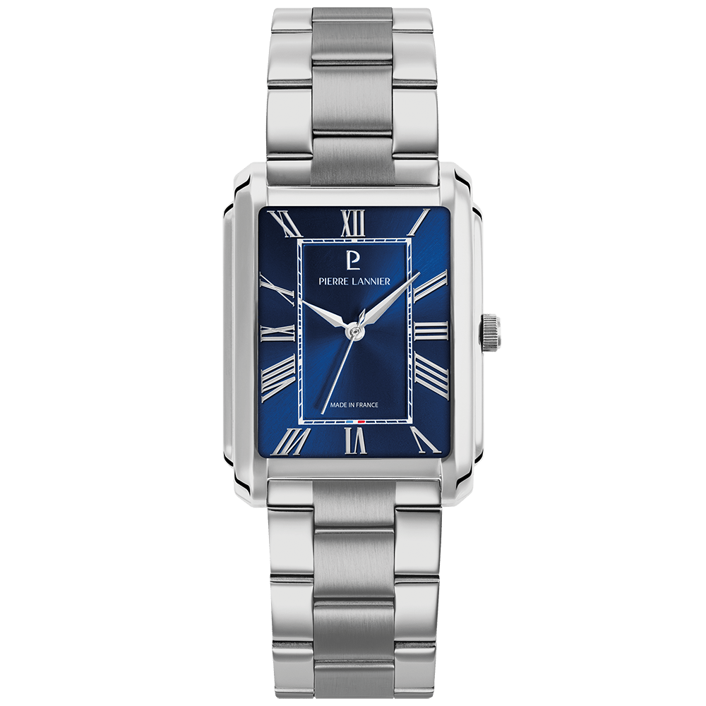 Montre Pierre LANNIER EMPIRE Acier Bleu - MONTRES -213F161