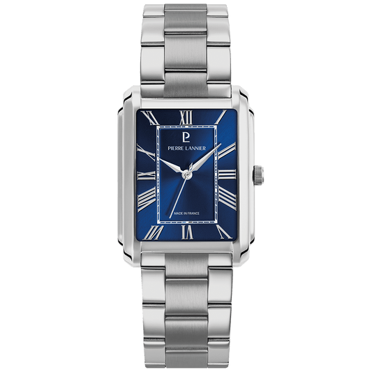 Montre Pierre LANNIER EMPIRE Acier Bleu - MONTRES -213F161