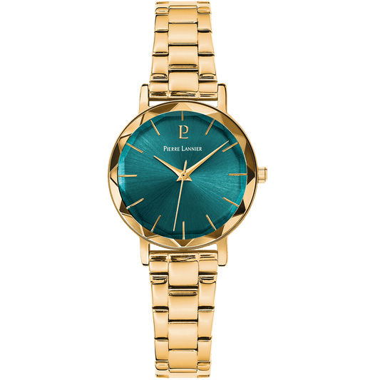 Montre Pierre Lannier Femme MULTIPLES Dorée Vert - Pierre Lannier - Bijouterie TAMARA