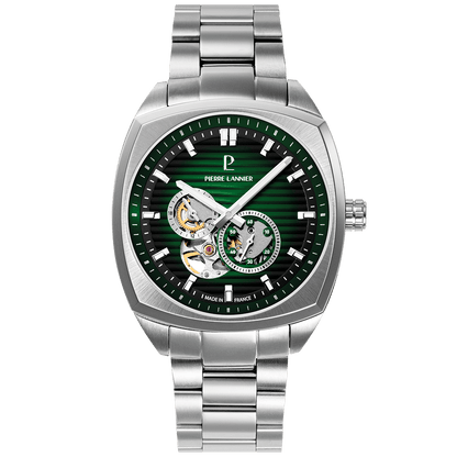 Montre Pierre Lannier Homme ARCADIUS automatique Acier Vert - MONTRES - 328F171