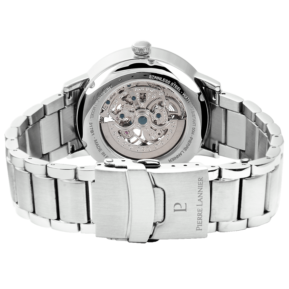 Montre Pierre Lannier Homme AUTOMATIC Acier Vert - MONTRES -317B171