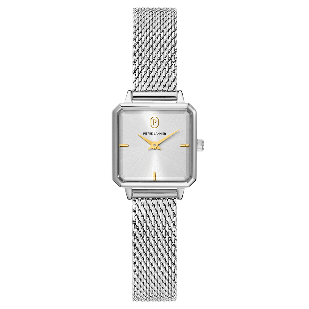 Montre Pierre LANNIER LEONOR Acier Maille milanaise - MONTRES - 071H621