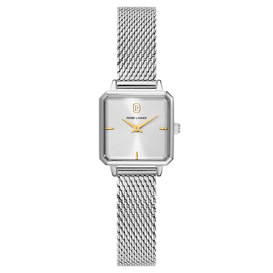 Montre Pierre LANNIER LEONOR Acier Maille milanaise - MONTRES - 071H621