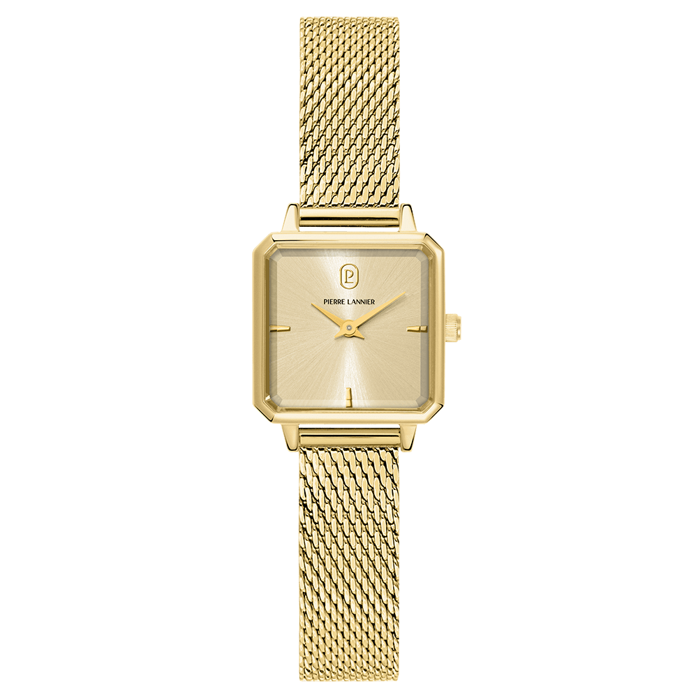 Montre Pierre LANNIER LEONOR Dorée Maille milanaise - MONTRES - 072J542