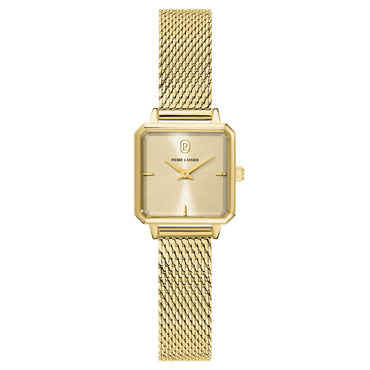 Montre Pierre LANNIER LEONOR Dorée Maille milanaise - MONTRES - 072J542