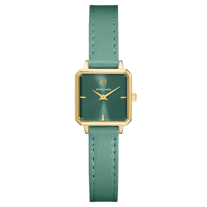 Montre Pierre LANNIER LEONOR Dorée Vert Cuir Vert - MONTRES - 072J577