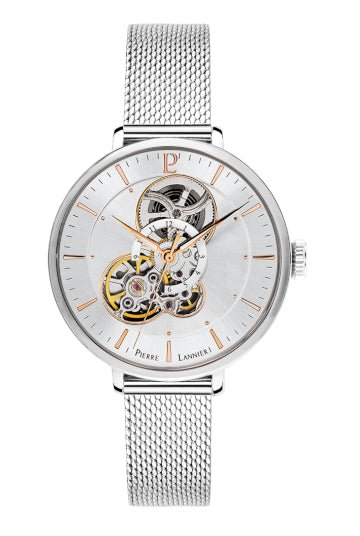 Montre Pierre Lannier Melodie automatique maille milanaise - Pierre Lannier - Bijouterie TAMARA
