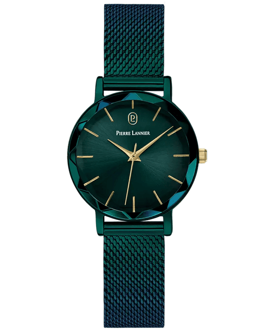 Montre Pierre LANNIER MULTIPLES Acier Vert Maille milanaise Vert - MONTRES -010P877