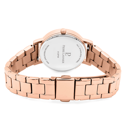 Montre Pierre LANNIER MULTIPLES Rose doré Chocolat acier rose doré - Bijouterie TAMARA