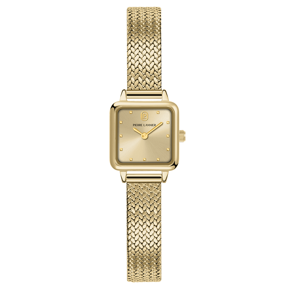 Montre Pierre LANNIER NEORA Dorée Maille milanaise - MONTRES -059H542