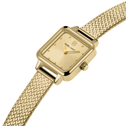 Montre Pierre LANNIER NEORA Dorée Maille milanaise - MONTRES -059H542