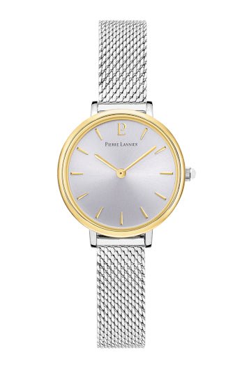 Montre Pierre Lannier Nova Maille milanaisie bicolore - Pierre Lannier - Bijouterie TAMARA