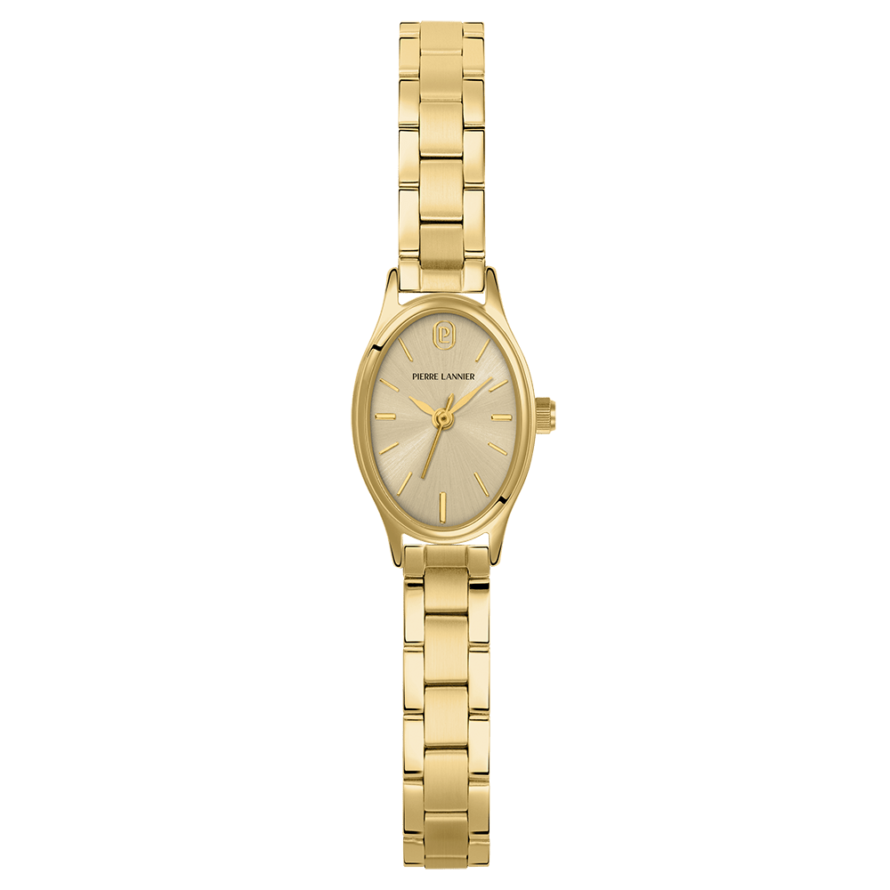 Montre Pierre LANNIER OVALIA Doré maillons doré - MONTRES -076H542
