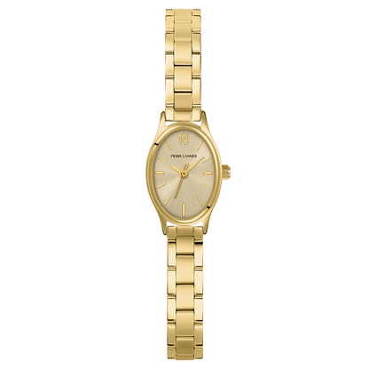 Montre Pierre LANNIER OVALIA Doré maillons doré - MONTRES -076H542