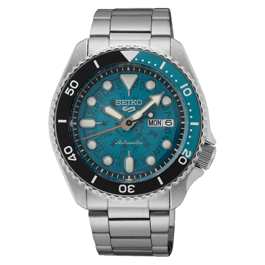 Montre SEIKO 5 Auto Acier turquoise - Seiko - Bijouterie TAMARA