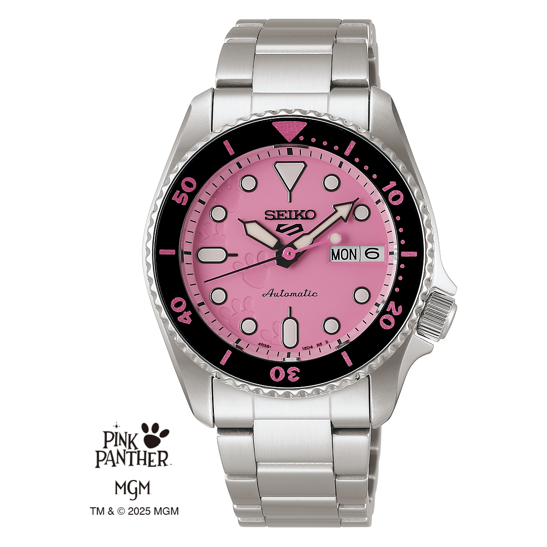 Montre SEIKO 5 Sport Auto Ed. limitée Pink Panther Rose - MONTRES - SRPM07K1