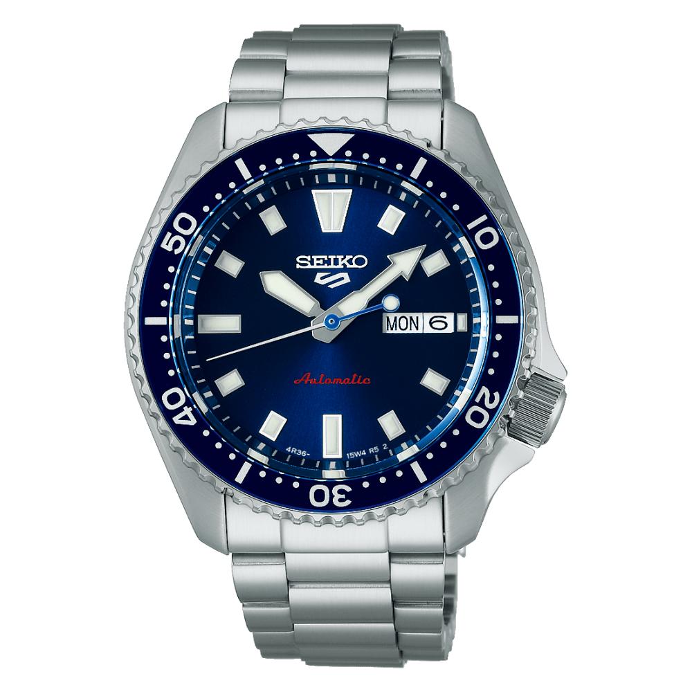 Montre SEIKO 5 Sports Automatique Acier Bleu - Seiko - Bijouterie TAMARA
