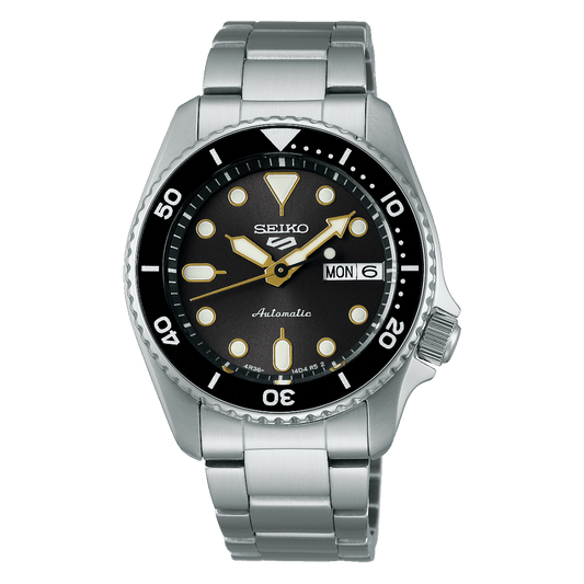 Montre SEIKO 5 Sports Automatique Acier Noir doré - MONTRES - SRPL79K1
