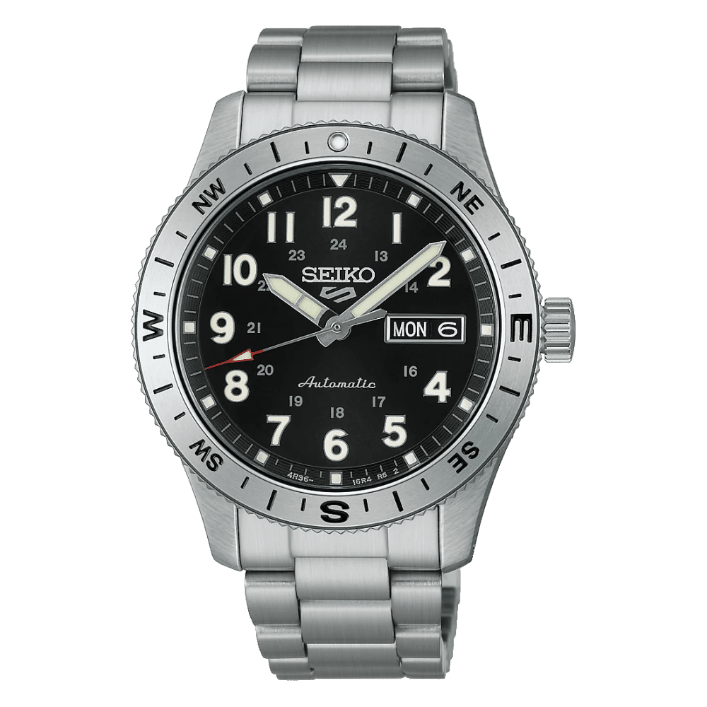 Montre SEIKO 5 Sports Field Auto Acier Noir - MONTRES -HDB006K1
