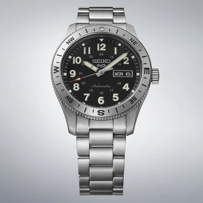 Montre SEIKO 5 Sports Field Auto Acier Noir - MONTRES -HDB006K1