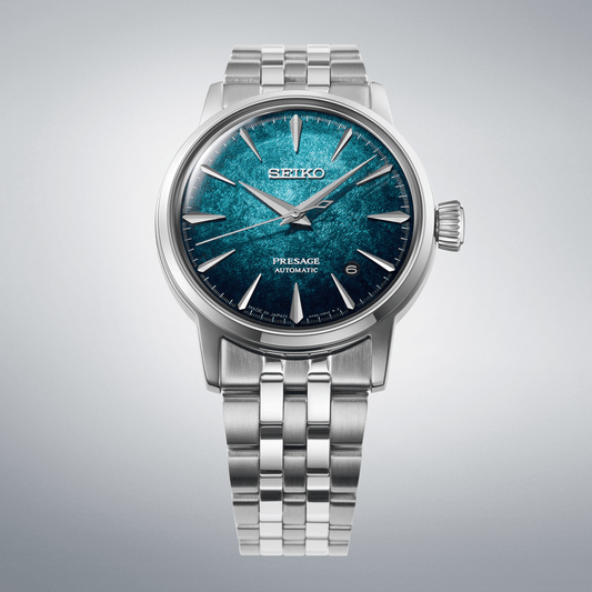Montre SEIKO Presage automatique Acier Bleu turquoise - MONTRES -HCB001J1