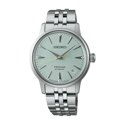Montre SEIKO Presage automatique femme Acier Vert menthe diamants - MONTRES - SRPL63J1