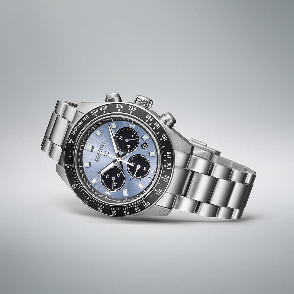 Montre SEIKO Prospex Chrono Solaire Acier Bleu - MONTRES - SSC935P1