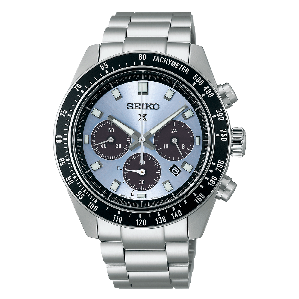 Montre SEIKO Prospex Chrono Solaire Acier Bleu - MONTRES - SSC935P1