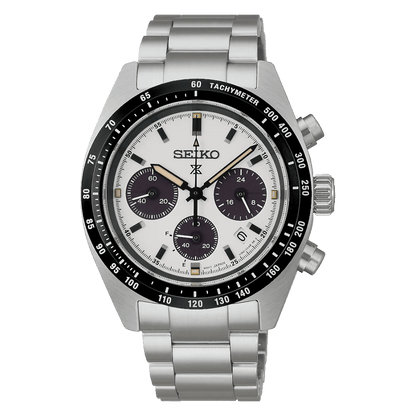 Montre SEIKO Prospex Speedtimer Chrono Solaire Acier blanc - MONTRES -SSC961P1