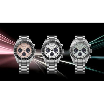 Montre SEIKO Prospex Speedtimer Chrono Solaire Acier blanc - MONTRES -SSC961P1