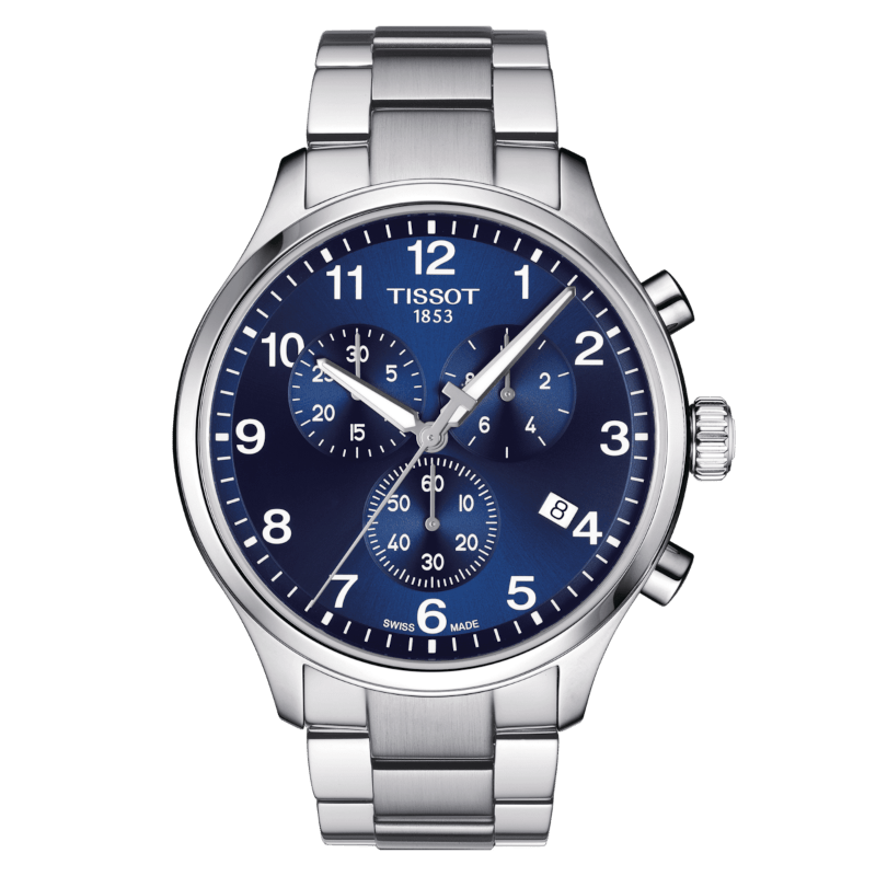 Montre TISSOT Chrono XL Classic Acier bleu - Tissot - Bijouterie TAMARA