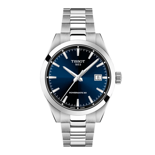 Montre TISSOT Gentleman Auto Acier Bleu 38mm - MONTRES - T1658071104100