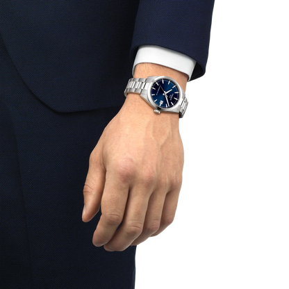 Montre TISSOT Gentleman Auto Acier Bleu 38mm - MONTRES - T1658071104100