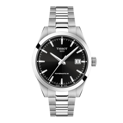 Montre TISSOT Gentleman Auto Acier Noir 38mm - MONTRES - T1658071105100
