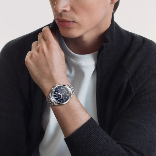 Montre TISSOT PR100 Chrono Acier Bleu 40mm - MONTRES -T1504171104100