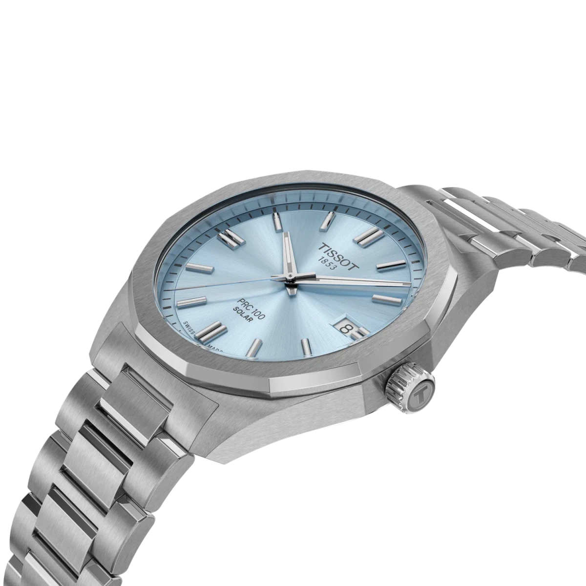 Montre TISSOT PRC 100 Solar Acier Bleu ciel 39mm - MONTRES - T1514221135100