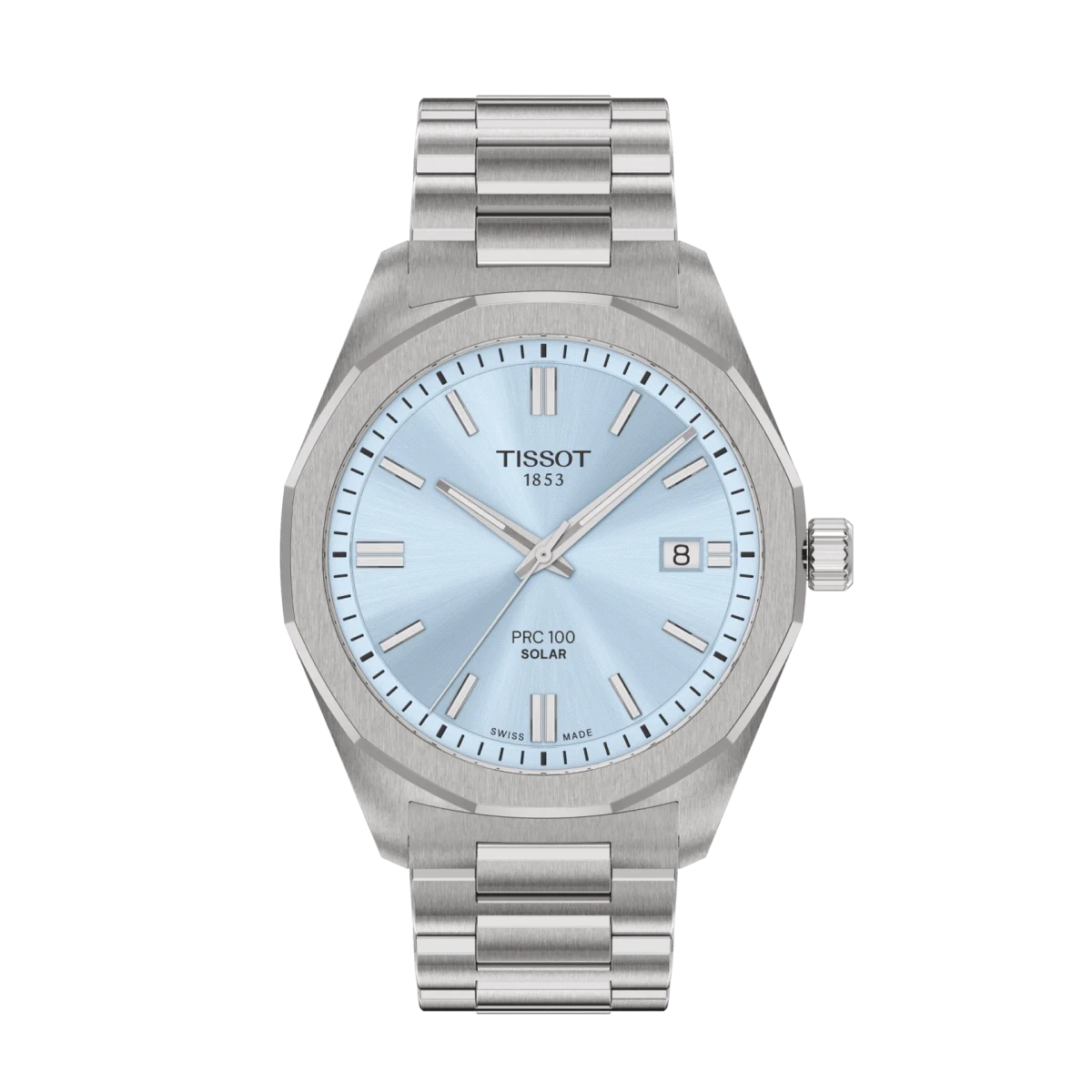 Montre TISSOT PRC 100 Solar Acier Bleu ciel 39mm - MONTRES - T1514221135100