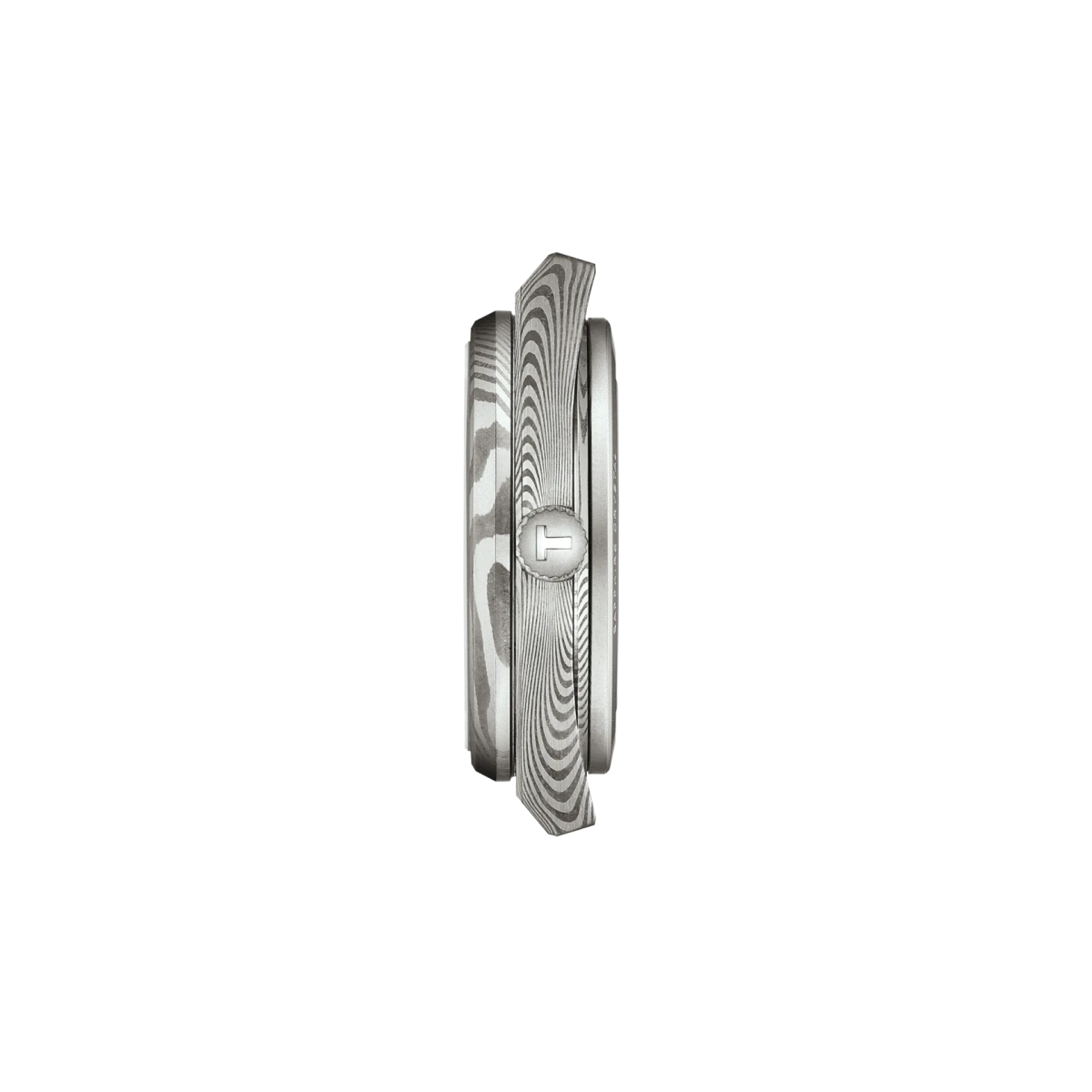 Montre TISSOT PRX Acier Damas Powermatic 80 38mm Cuir noir - MONTRES - T1378079608100