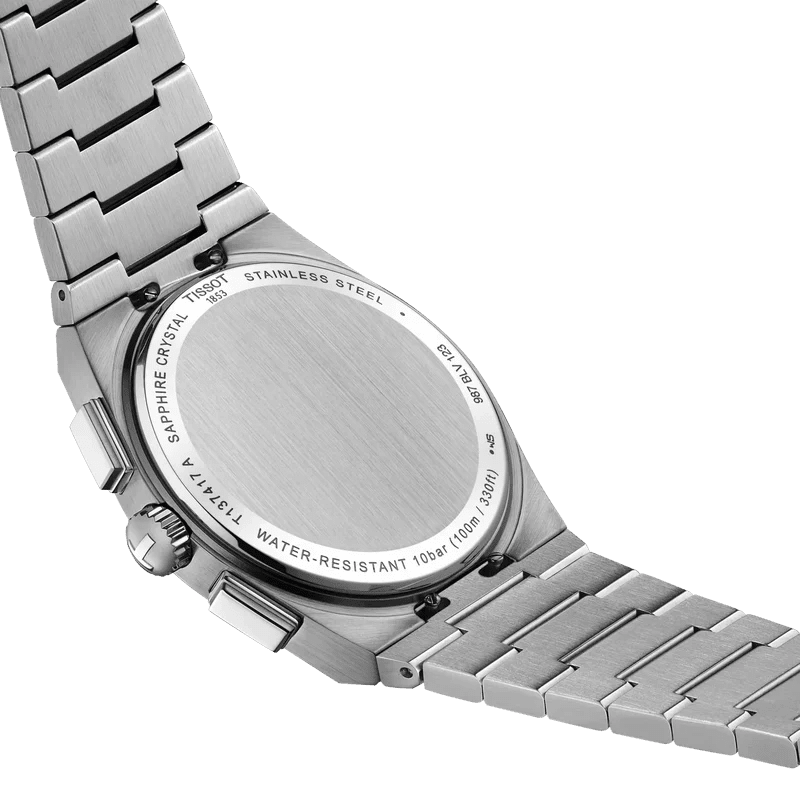 Montre TISSOT PRX Chrono Quartz Acier Bleu 41mm - MONTRES -T1374171104100