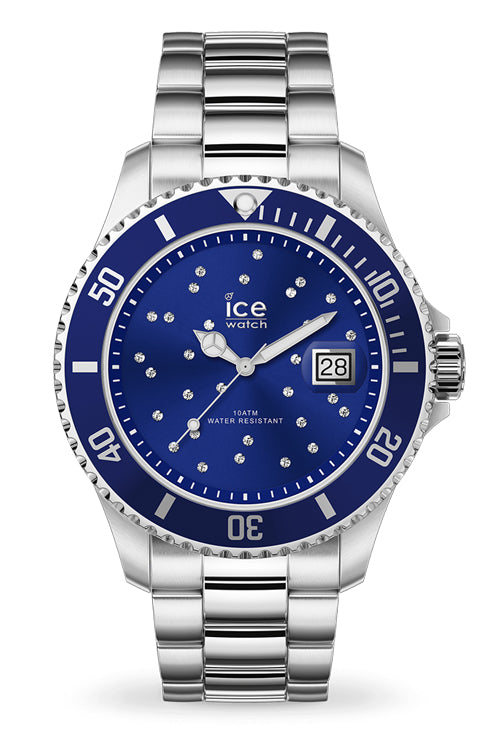 Montre ICE WATCH Ice Steel - Blue Cosmos -Medium-IceWatch-TAMARA