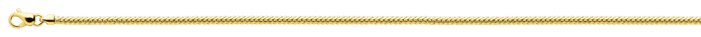 Bracelet Yellow Gold 750 English mesh