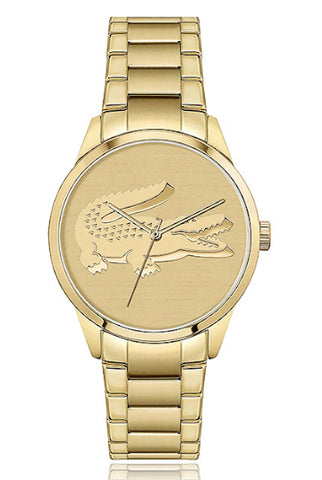 Gold LACOSTE LADYCROC watch
