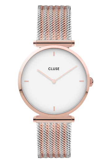 Watch CLUSE Triomphe Mesh Two-tone Steel Rose gold