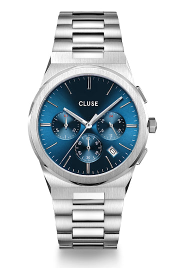 Watch CLUSE Vigoureux Chrono Steel Blue