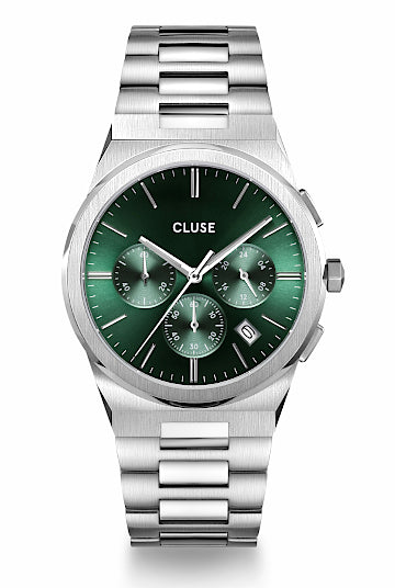 Watch CLUSE Vigoureux Chrono Steel Green