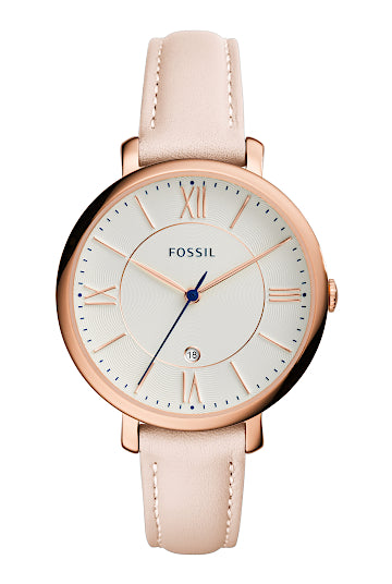 FOSSIL Jacqueline powder pink leather watch