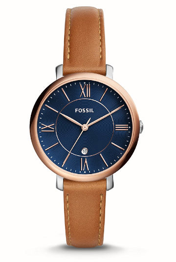 FOSSIL Jacqueline brown leather watch