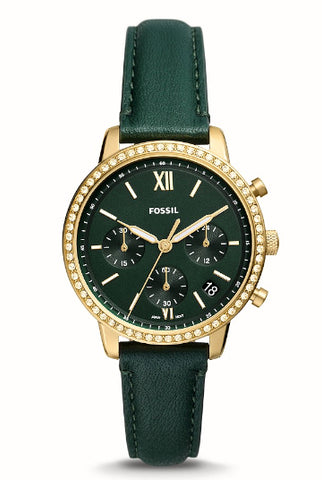 FOSSIL Neutra Chronograph Green Leather Watch