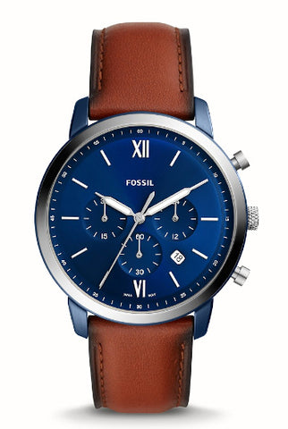 Montre FOSSIL Neutra chronographe cuir brun