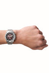 Montre FOSSIL Bronson chronographe rouge